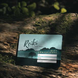 Reiki Master Yoga Instructor Cadeaubon Kaart Kortingskaartje