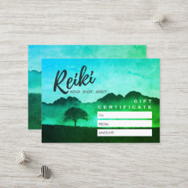 Reiki Master Yoga Instructor Cadeaubon Kaart Kortingskaartje
