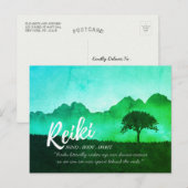 Reiki Master Yoga Mediation instructor Citaten Briefkaart (Voorkant / Achterkant)