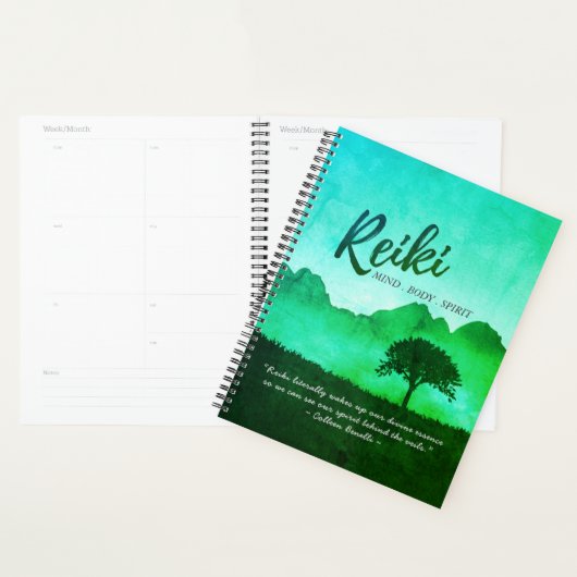 Reiki Master Yoga Mediation instructor Citaten Planner (Display)