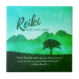 Reiki Master Yoga Mediation instructor Citaten Tegeltje