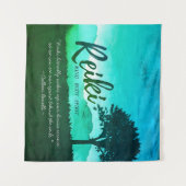 Reiki Master Yoga Mediation instructor Citaten Wandkleed (Voorkant (horizontaal))