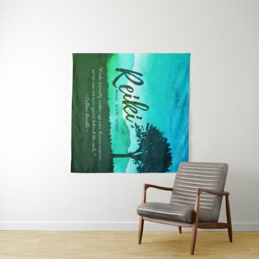 Reiki Master Yoga Mediation instructor Citaten Wandkleed (In Situ (horizontaal))