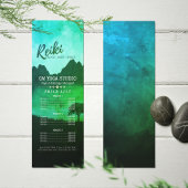 Reiki Master Yoga Mediation instructor Prijslijst Reclamekaart