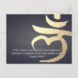 Reiki Master Yoga Mediation Quote Chakra Sign Briefkaart