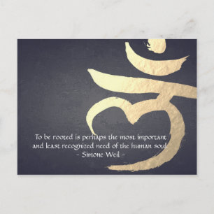 Reiki Master Yoga Mediation Quote Chakra Sign Briefkaart