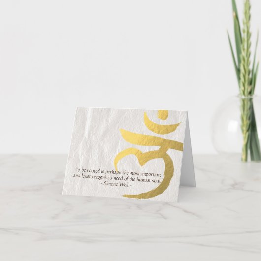 Reiki Master Yoga Mediation Quote Chakra Sign Kaart (Voorkant)