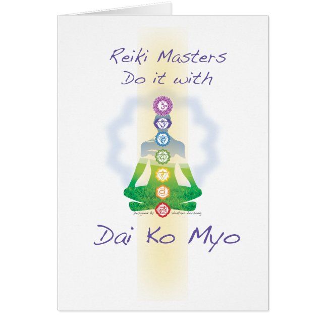 Reiki Masters doen het met Dai Ko Myo (Voorkant)