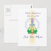 Reiki Masters doen het met Dai Ko Myo Briefkaart (Voorkant / Achterkant)