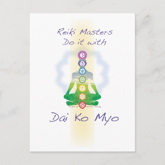 Reiki Masters doen het met Dai Ko Myo Briefkaart (Voorkant)