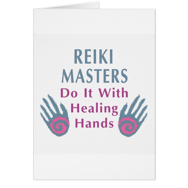Reiki Masters doen het met helende handen (Voorkant)