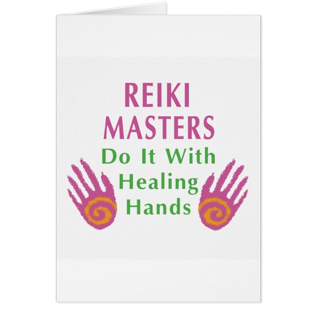 Reiki Masters doen het met helende handen (Voorkant)