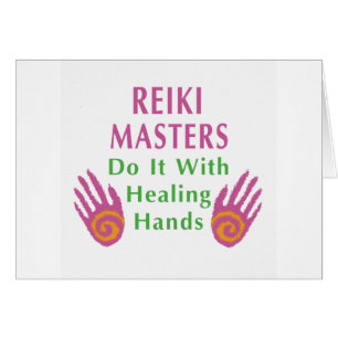 Reiki Masters doen het met helende handen