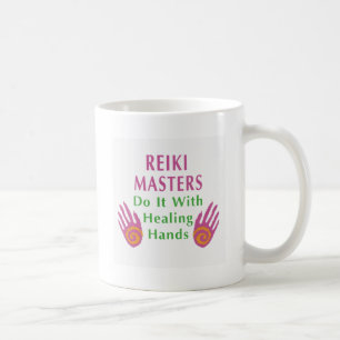 Reiki Masters doen het met helende handen Koffiemok