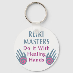 Reiki Masters doen het met helende handen Sleutelhanger