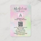 *~*Reiki Meditatie Mindfulness QR Mandala Godin Visitekaartje (Achterkant)