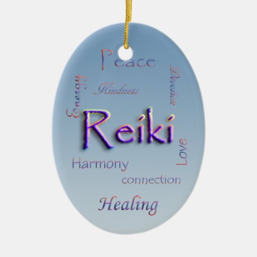 Reiki Oval Ornament (Voorkant)