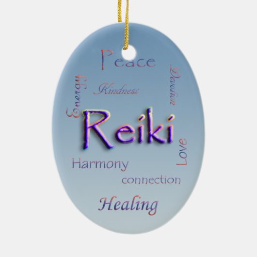 Reiki Oval Ornament (Achterkant)