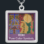 Reiki Pendent Ketting Jewels<br><div class="desc">Maat: GrootHoud uw favoriete afbeelding, design of inspiratiewoorden dicht bij uw hart met dit prachtige vierkant, gesteriliseerd, zilveren ketting. Dit ketting is uitgerust met een 18-inch sterling, zilveren verplat (2-inch extender) en een kreeftenkraam. Het is klaar met een UV-bestendige en waterbestendige coating om uw beelden nog jarenlang te beschermen. Het...</div>