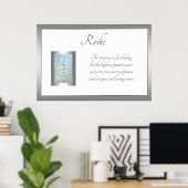 Reiki Poem Art-ontwerp Poster (Thuiskantoor)