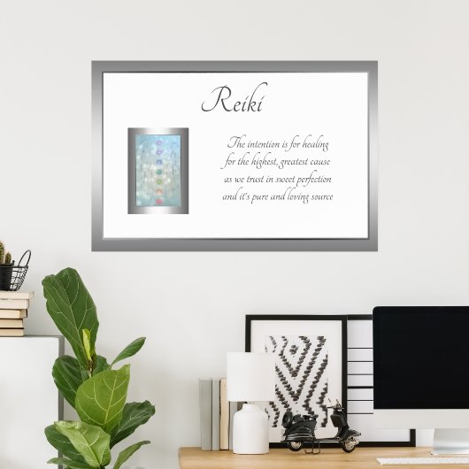 Reiki Poem Art-ontwerp Poster (Thuiskantoor)