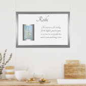 Reiki Poem Art-ontwerp Poster (Keuken)