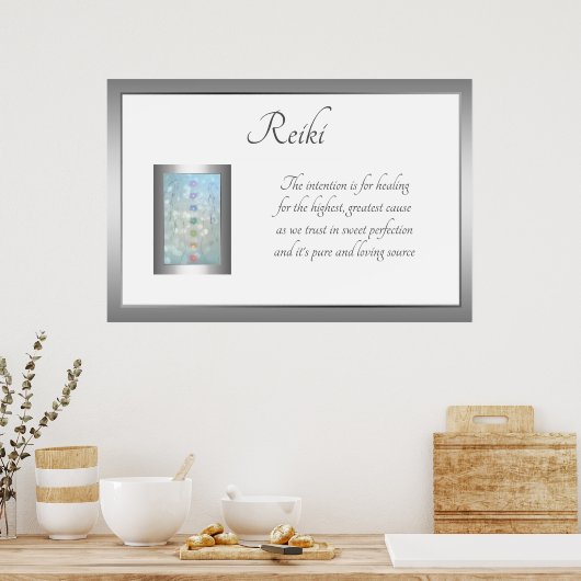 Reiki Poem Art-ontwerp Poster (Keuken)