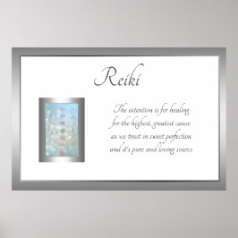 Reiki Poem Art-ontwerp Poster