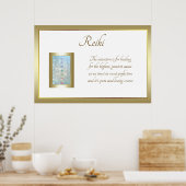 Reiki Poem Art-ontwerp Poster (Keuken)