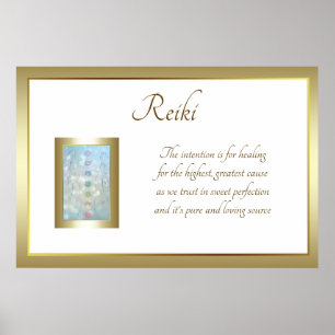 Reiki Poem Art-ontwerp Poster