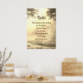 Reiki Poem Poster (Keuken)