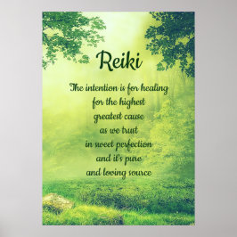 Reiki Poem Poster