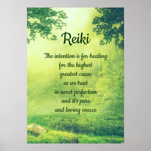 Reiki Poem Poster (Voorkant)