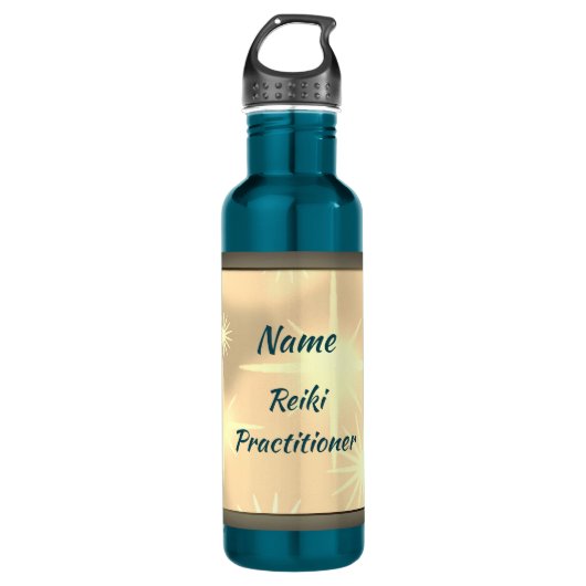 Reiki Practitioner gepersonaliseerd Waterfles (Voorkant)