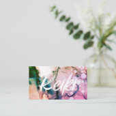 *~* Reiki Practitioner Heal Master Energy Healer Visitekaartje (Staand voorkant)