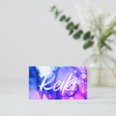 *~* Reiki Practitioner Healer Master Energy Bold Visitekaartje (Staand voorkant)