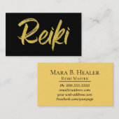 *~* Reiki Practitioner of Master Energy Healer Visitekaartje (Voorkant / Achterkant)