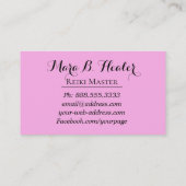 *~* Reiki Practitioner of Master Energy Healer Visitekaartje (Achterkant)