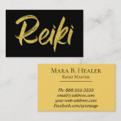 *~* Reiki Practitioner of Master Energy Healer Visitekaartje (Voorkant / Achterkant)