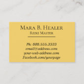 *~* Reiki Practitioner of Master Energy Healer Visitekaartje (Achterkant)