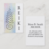 *~* Reiki Practitioner of Master Sacred Geometry Visitekaartje (Voorkant / Achterkant)