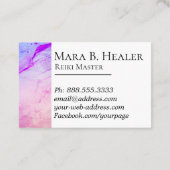 ** Reiki Practitioner Reiki Master Energy Healer Visitekaartje (Achterkant)