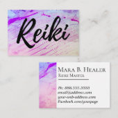 ** Reiki Practitioner Reiki Master Energy Healer Visitekaartje (Voorkant / Achterkant)