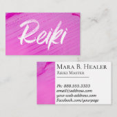 *~* Reiki Practitioner Reiki Master Energy Healing Visitekaartje (Voorkant / Achterkant)