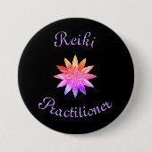 Reiki Practitioner Ronde Button 7,6 Cm (Voorkant)
