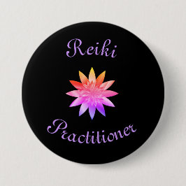Reiki Practitioner Ronde Button 7,6 Cm