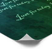 Reiki principes alleen voor vandaag en symbool gro poster (Hoek)