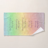 Reiki Principes Rainbow Mandala-ontwerp Bad Handdoek (Handdoek)