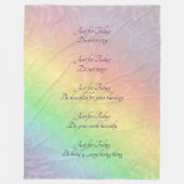 Reiki Principes Rainbow Mandala-ontwerp Fleece Deken (Voorkant)