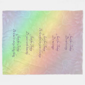 Reiki Principes Rainbow Mandala-ontwerp Fleece Deken (Voorkant (Horizontaal))